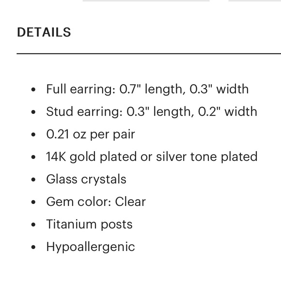 Olive & Piper earrings NEVER WORN! - Picture 2 of 5